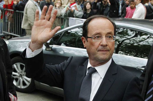 Tổng thống mới của Pháp Francois Hollande.
